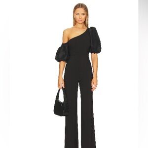 Likely Black One-Shoulder Jumpsuit